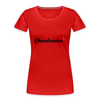 Cheerleader - Frauen Premium Bio T-Shirt - Rot - Vorne - Mia (176cm)