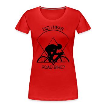 Racer - Women's Premium Organic T-Shirt - red - Front - Mia (176cm)