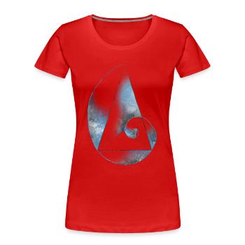 Fibinacci - Golden Ratio - Frauen Premium Bio T-Shirt - Rot - Vorne - Mia (176cm)