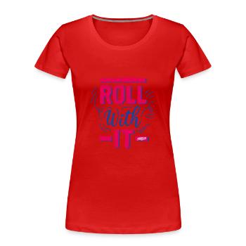 sookie roule avec ça 02 - T-shirt bio Premium Femme - rouge - Devant - Mia (176cm)