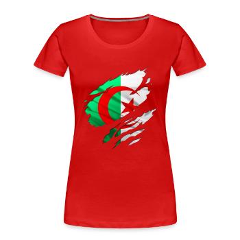 afrique algerie arabe - T-shirt bio Premium Femme - rouge - Devant - Mia (176cm)