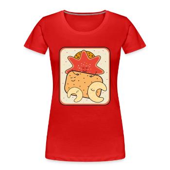 Boîte de biscuits de Noël - T-shirt bio Premium Femme - rouge - Devant - Mia (176cm)