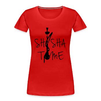 shisha_time - Frauen Premium Bio T-Shirt - Rot - Vorne - Mia (176cm)