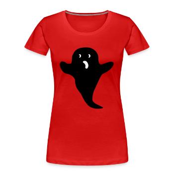 Ghosti2 - Frauen Premium Bio T-Shirt - Rot - Vorne - Mia (176cm)