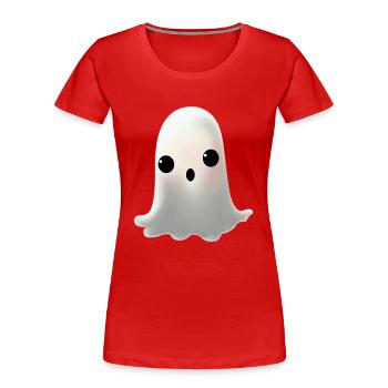 FANTÔME SYMPA - T-shirt bio Premium Femme - rouge - Devant - Mia (176cm)