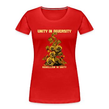 The Hunger Games, Association - Women's Premium Organic T-Shirt - red - Front - Mia (176cm)