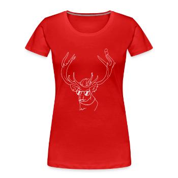 Ich hab Bock! - Frauen Premium Bio T-Shirt - Rot - Vorne - Mia (176cm)