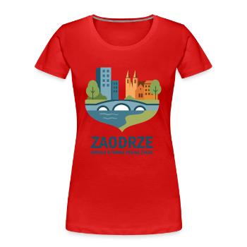 Zaodrze – the other side full of life – Opole - Women's Premium Organic T-Shirt - red - Front - Mia (176cm)