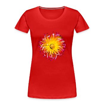 Flower bunch - Women's Premium Organic T-Shirt - red - Front - Mia (176cm)