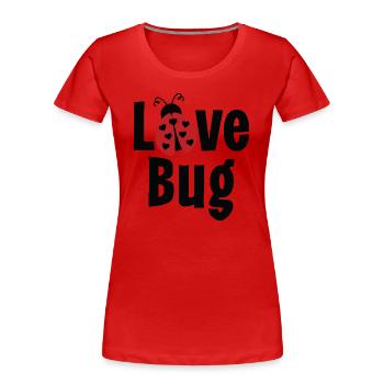Love Bug - Women's Premium Organic T-Shirt - red - Front - Mia (176cm)
