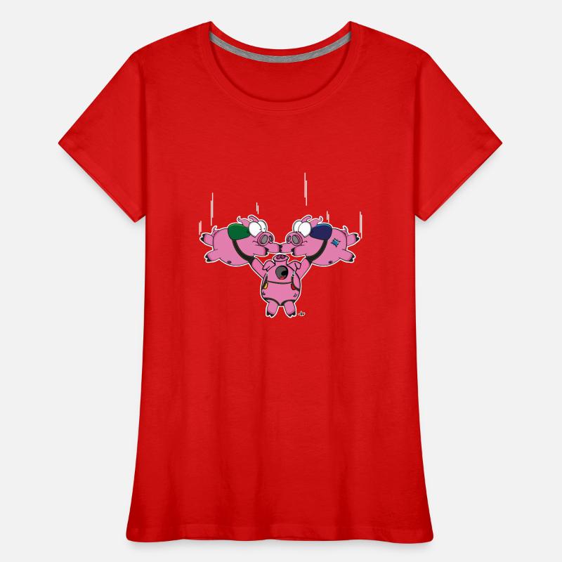 Hybrid Poops Frauen Premium Bio T-Shirt
