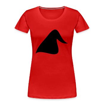 Mütze // Zipfelmütze // Zipfel // Schlafmütze - Frauen Premium Bio T-Shirt - Rot - Vorne - Mia (176cm)