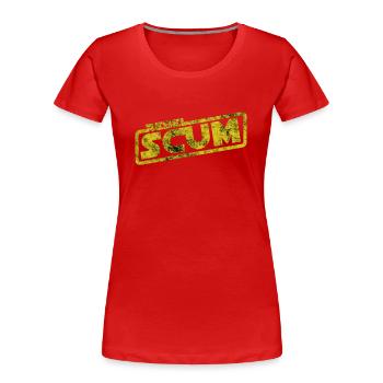 Rebel Scum - Filmzitat Abschaum Rebellen Fantasy - Frauen Premium Bio T-Shirt - Rot - Vorne - Mia (176cm)