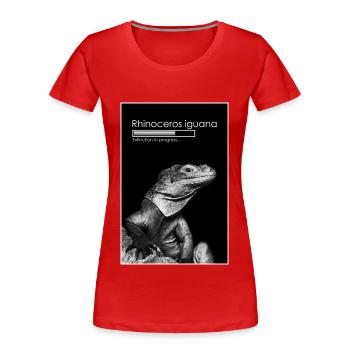 Aussterben im Gange - Frauen Premium Bio T-Shirt - Rot - Vorne - Mia (176cm)