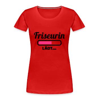 Friseurin - Frauen Premium Bio T-Shirt - Rot - Vorne - Mia (176cm)