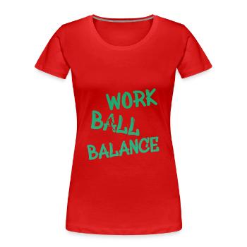 Basketball - Frauen Premium Bio T-Shirt - Rot - Vorne - Mia (176cm)