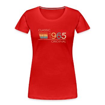 1965 Birthday Classic Original - Women's Premium Organic T-Shirt - red - Front - Mia (176cm)