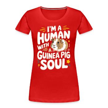 Guinea pig - Women's Premium Organic T-Shirt - red - Front - Mia (176cm)