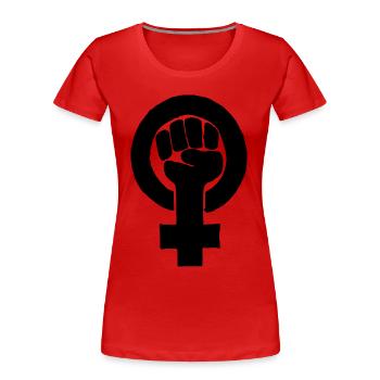 WOMAN POWER COLLECTION - Women's Premium Organic T-Shirt - red - Front - Mia (176cm)