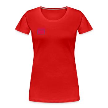 Tu es fuer dich - Frauen Premium Bio T-Shirt - Rot - Vorne - Mia (176cm)
