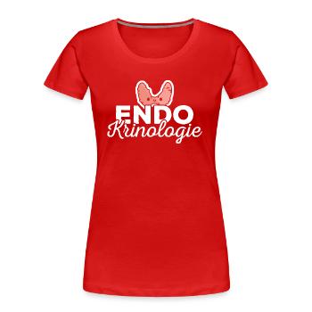 Endokrinologe Endokrinologie - Frauen Premium Bio T-Shirt - Rot - Vorne - Mia (176cm)