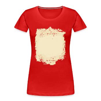 GRUNGE · BACKGROUND · BACKGROUND - Women's Premium Organic T-Shirt - red - Front - Mia (176cm)