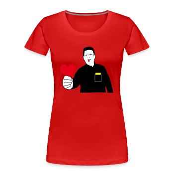 Love Schiri - Frauen Premium Bio T-Shirt - Rot - Vorne - Mia (176cm)