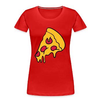Anfrage an Google Übersetzer .... - T-shirt bio Premium Femme - rouge - Devant - Mia (176cm)