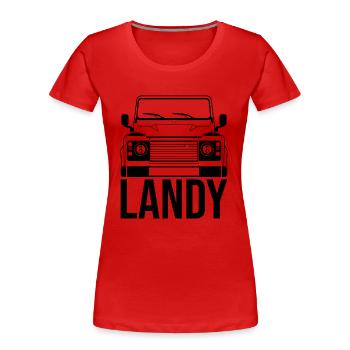 Landy Offroad All Wheel Drive SUV Car Off-Road Vehicle 4x4 AWD - Women's Premium Organic T-Shirt - red - Front - Mia (176cm)