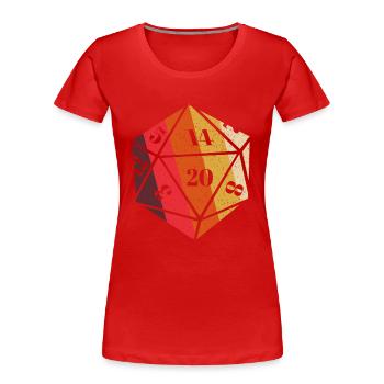 RPG RPG jeux de rôle sur table jeu de rôle de joueur - T-shirt bio Premium Femme - rouge - Devant - Mia (176cm)