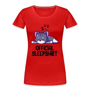 Image drôle Idée cadeau humour drôle - T-shirt bio Premium Femme - rouge - Devant - Mia (176cm)