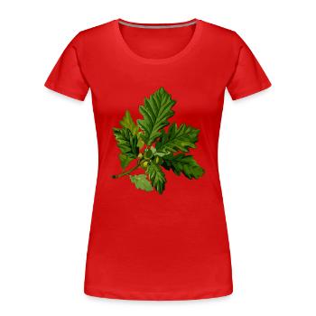 kraeuter rosmarin petersilie thymian dill oregano - Frauen Premium Bio T-Shirt - Rot - Vorne - Mia (176cm)