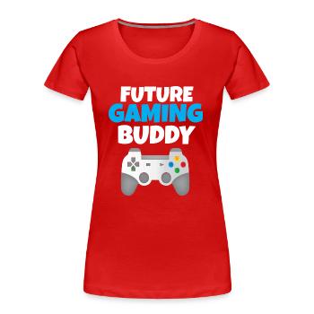 Gamer Child - Women's Premium Organic T-Shirt - red - Front - Mia (176cm)