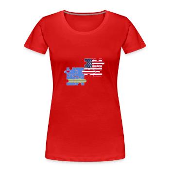 Aruba USA Flagge Amerikaner Arubaner - Frauen Premium Bio T-Shirt - Rot - Vorne - Mia (176cm)