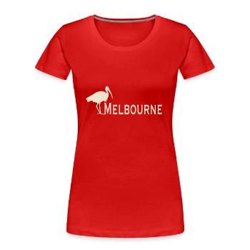 Poulet poubelle Melbourne - T-shirt bio Premium Femme - rouge - Devant - Mia (176cm)