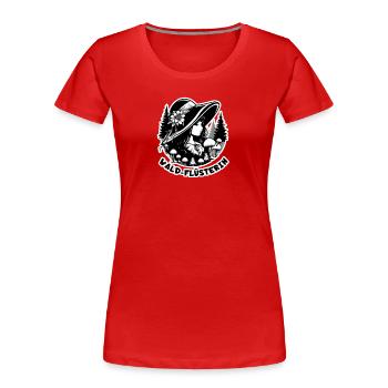 Chuchoteur de la forêt - T-shirt bio Premium Femme - rouge - Devant - Mia (176cm)