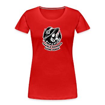 Collectionnez des moments, pas des choses - T-shirt bio Premium Femme - rouge - Devant - Mia (176cm)