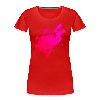 Diving Diver Women's Diving Scuba Diving - Women's Premium Organic T-Shirt - red - Front - Mia (176cm)