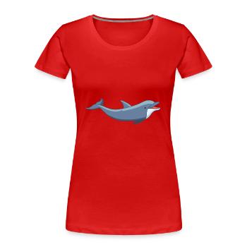 Meerestiere - Frauen Premium Bio T-Shirt - Rot - Vorne - Mia (176cm)