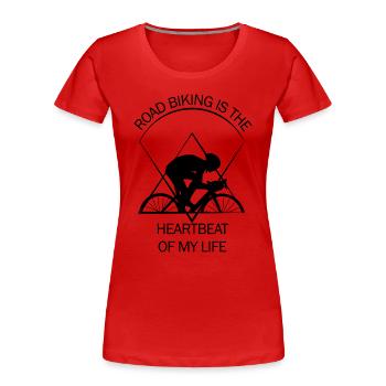 Racer - Women's Premium Organic T-Shirt - red - Front - Mia (176cm)