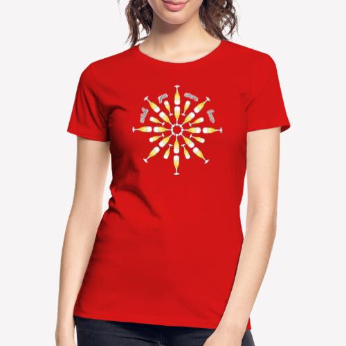 Biertulpen Mandala - Frauen Premium Bio T-Shirt