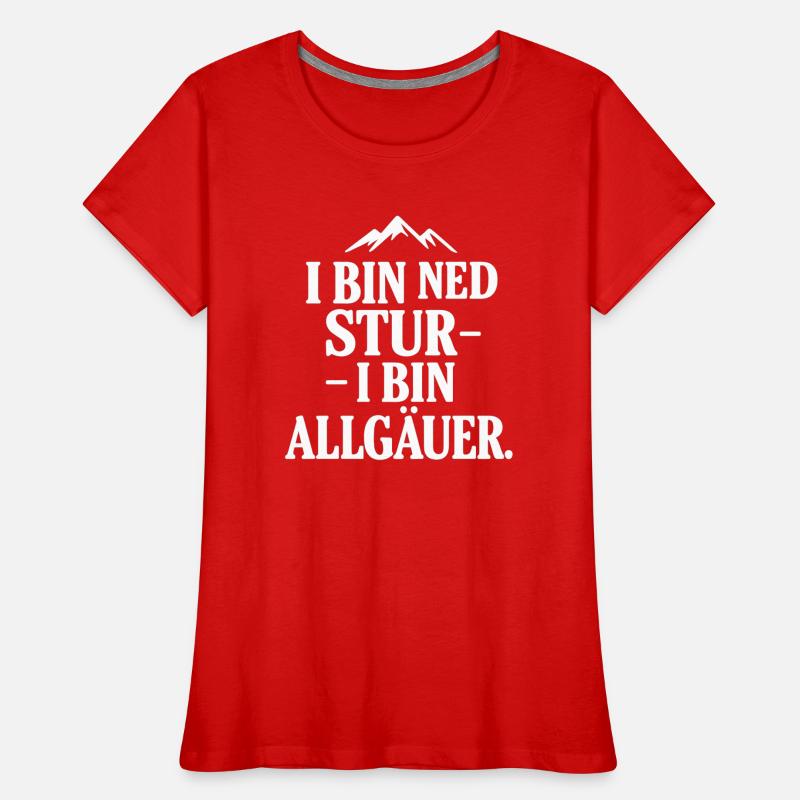 Fierté du dialecte de l’Allgäu T-shirt bio Premium Femme