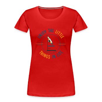 Biologie, Biologie Genetik, Lehrerin, - Frauen Premium Bio T-Shirt - Rot - Vorne - Mia (176cm)