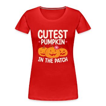 non autorisé en GB EM US, marque déposée en nice - T-shirt bio Premium Femme - rouge - Devant - Mia (176cm)
