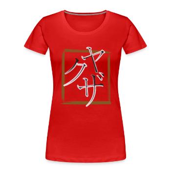 Yakuza - Frauen Premium Bio T-Shirt - Rot - Vorne - Mia (176cm)