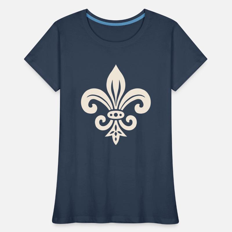 Simple Fleur de lis Design Women's Premium Organic T-Shirt