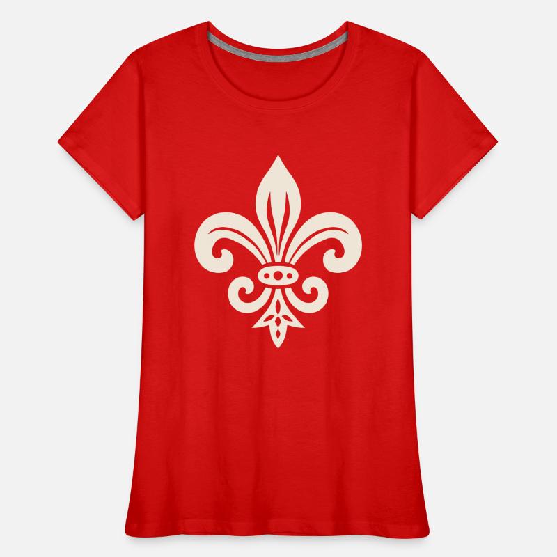 Simple Fleur de lis Design Women's Premium Organic T-Shirt