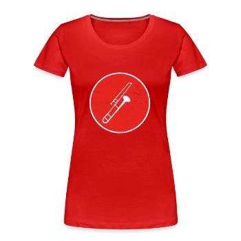 Gift trombone trombone trombone - Women's Premium Organic T-Shirt - red - Front - Mia (176cm)