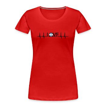 ekg racines de la maison de la maison wurzlen Israël png - T-shirt bio Premium Femme - rouge - Devant - Mia (176cm)