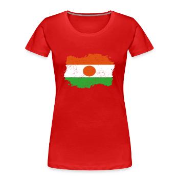 Roots Roots Flag Homeland Country Niger png - Women's Premium Organic T-Shirt - red - Front - Mia (176cm)